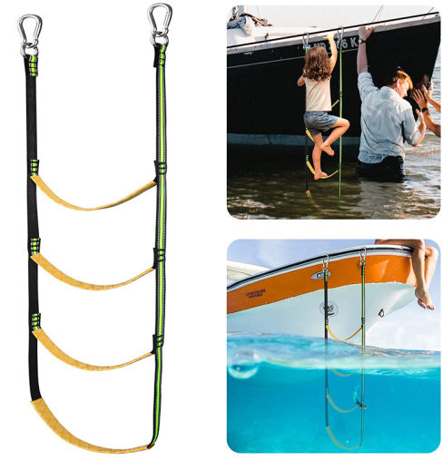 Soft Folding Ladder for Inflatable and Rubber Boats — Flamin' Fitness