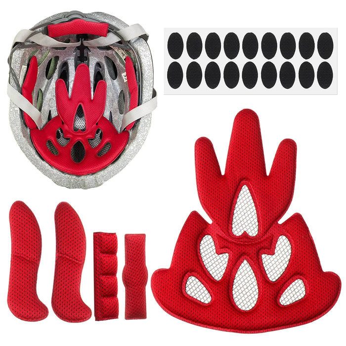 bike helmet inside padding Helmet Inner Sponge Foam Pads for Bicycle & Motorcycle — Flamin' Fitness