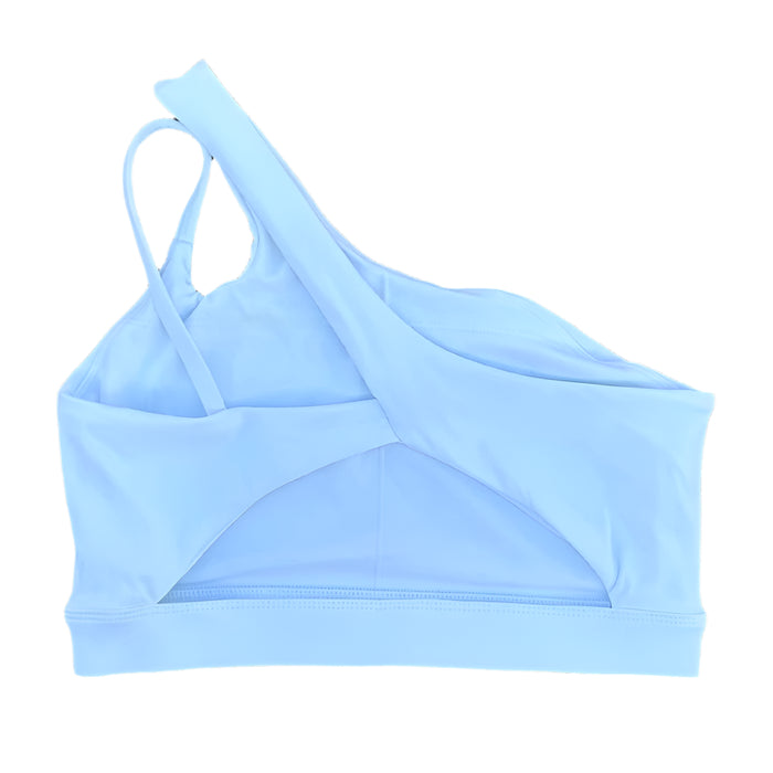 Asymmetrical Shoulder Sports Bra for Yoga and Running