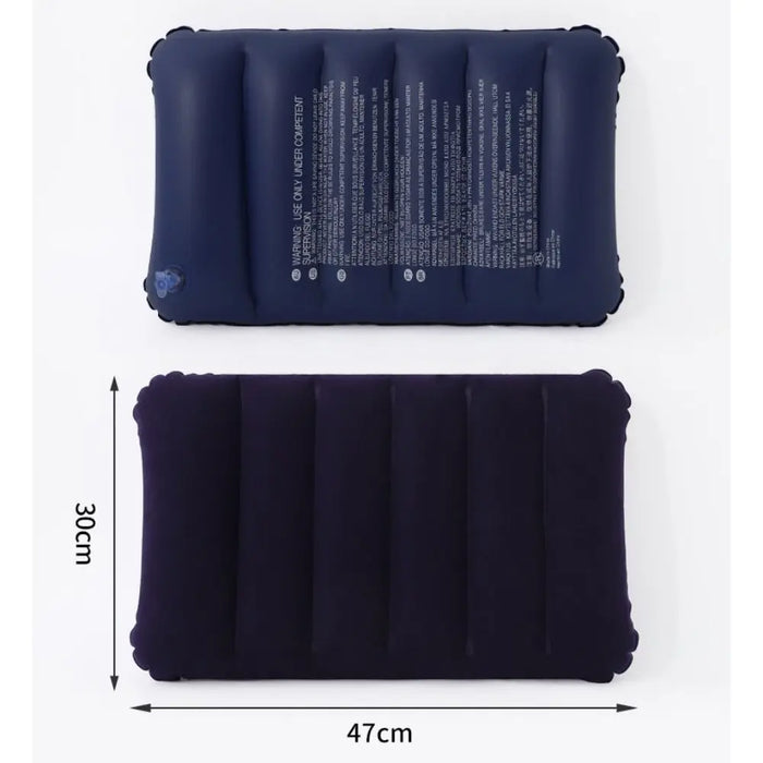 Inflatable PVC Flocking Air Pillow – Portable Magic Cushion for Travel/Home