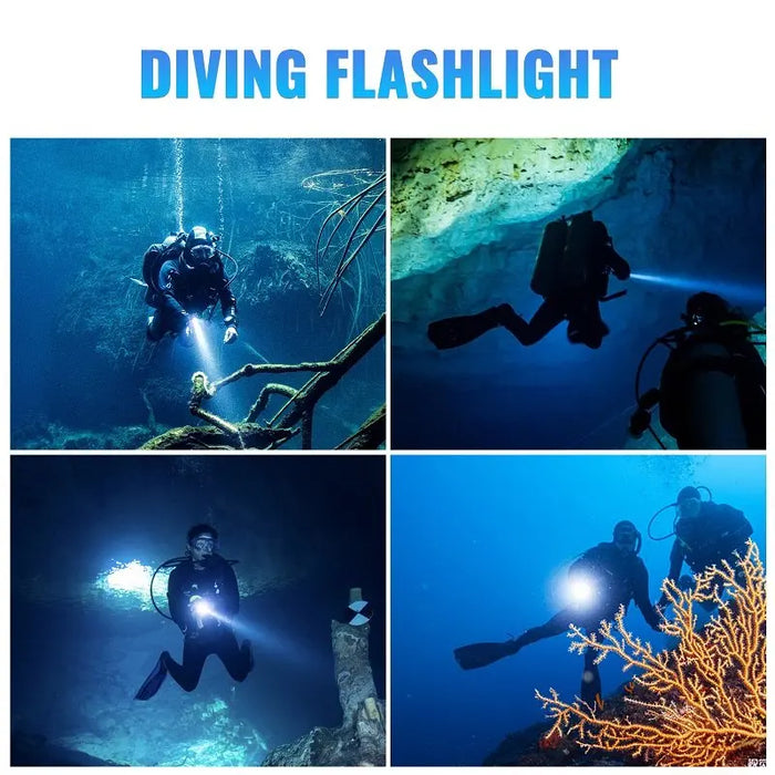 Super Bright Scuba Waterproof Diving Light 3000LM XHP50.2 LED