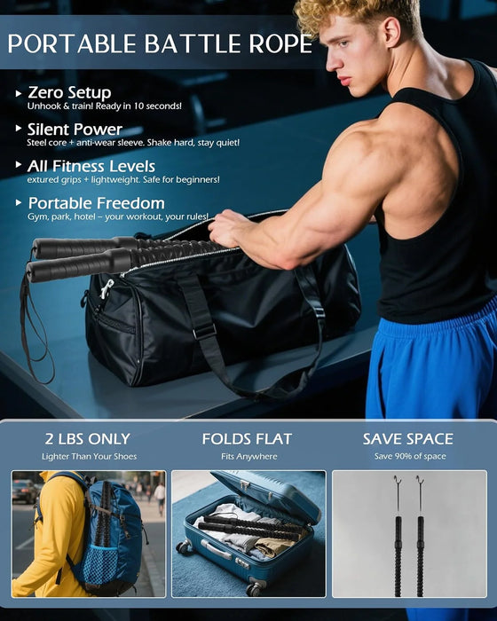 Ropex Rope Ropeless Battle Rope – Portable Weighted Trainer — Flamin' Fitness