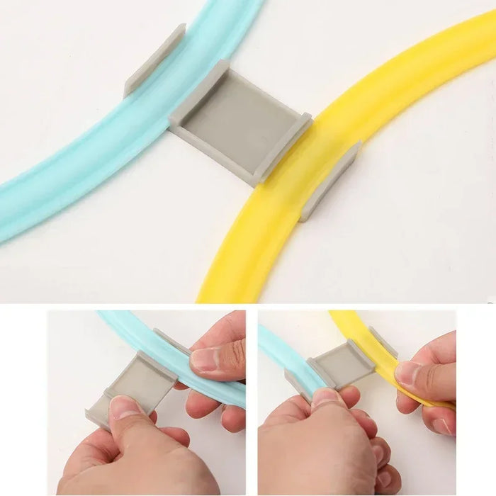 10 Piece Agility Training Ring Set – Outdoor Sports Jump Hoops with Connectors