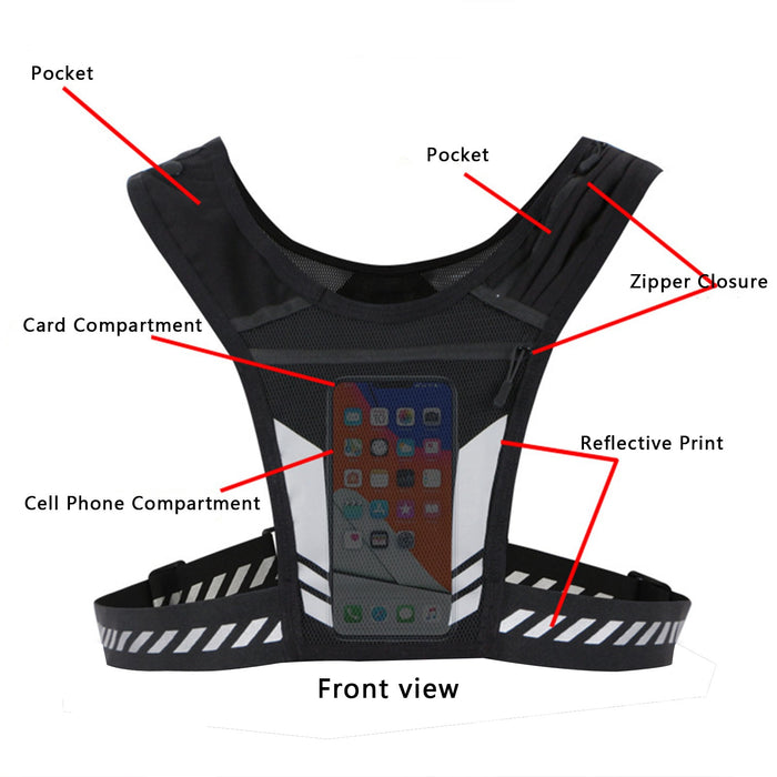RunGuard Reflective Running Vest | Stay Safe & Visible — Flamin' Fitness