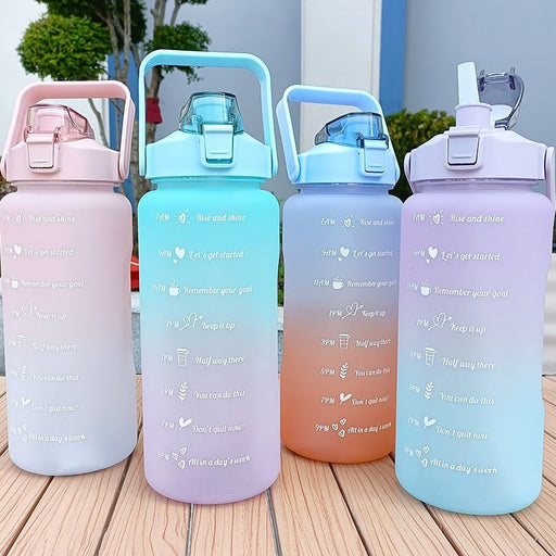 2L Motivational Two-Tone Water Bottle — Flamin' Fitness