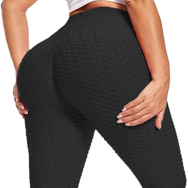 Yoga pants Women Honeycomb Anti Cellulite Leggings High Waist Yoga