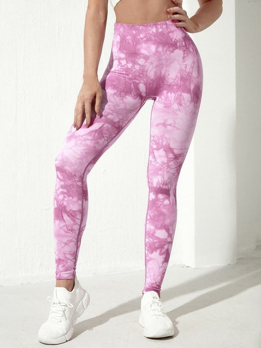 Be Fit Pink Leopard Scrunch Butt Legging with Ties - Be Fit Apparel