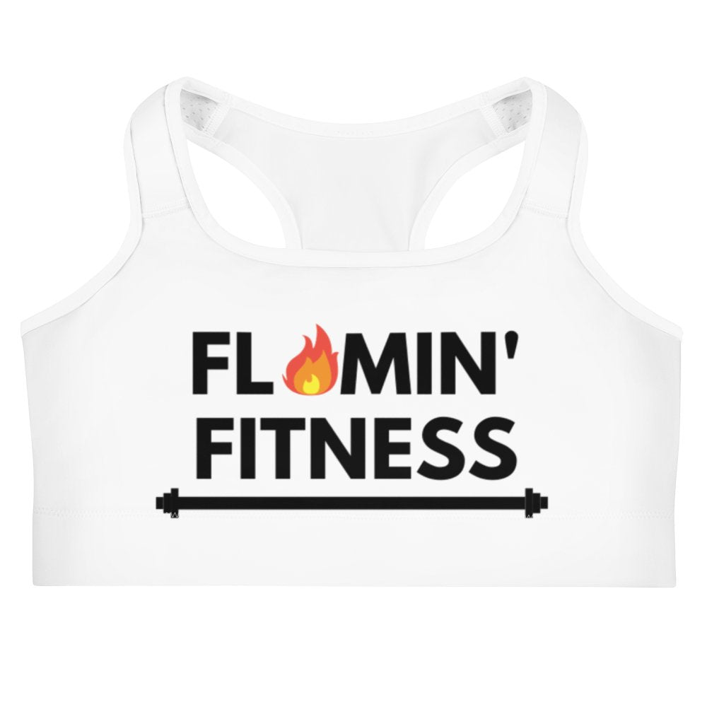 White Sports Bra High Impact & Supportive Sports Bra — Flamin' Fitness